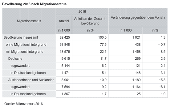 Bevoelkerung nach Migrationsstatus 2016