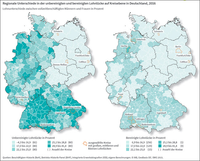Regionale Verdienstunterschiede
